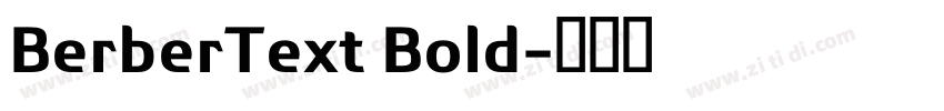 BerberText Bold字体转换